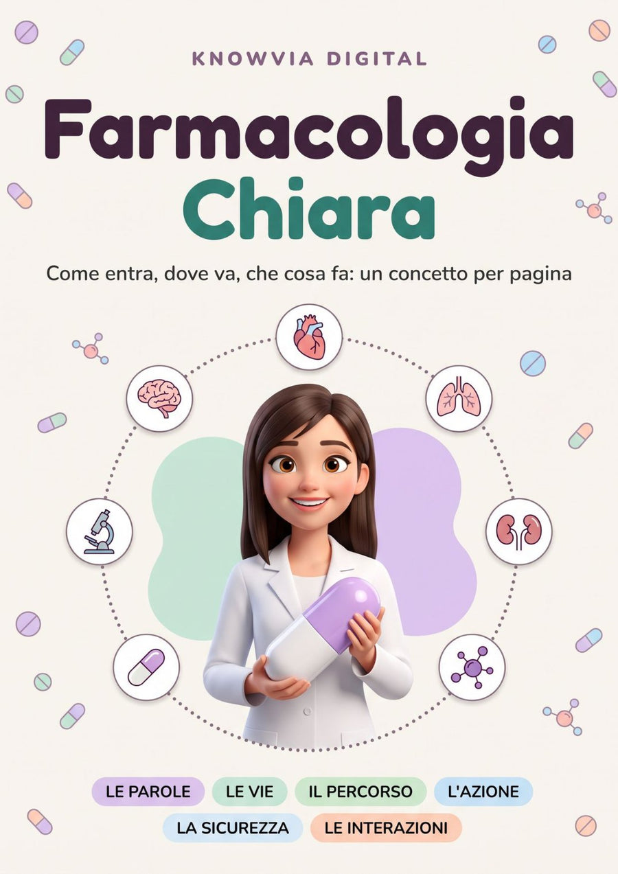 La farmacologia finalmente chiara: un concetto per pagina, spiegato con le immagini